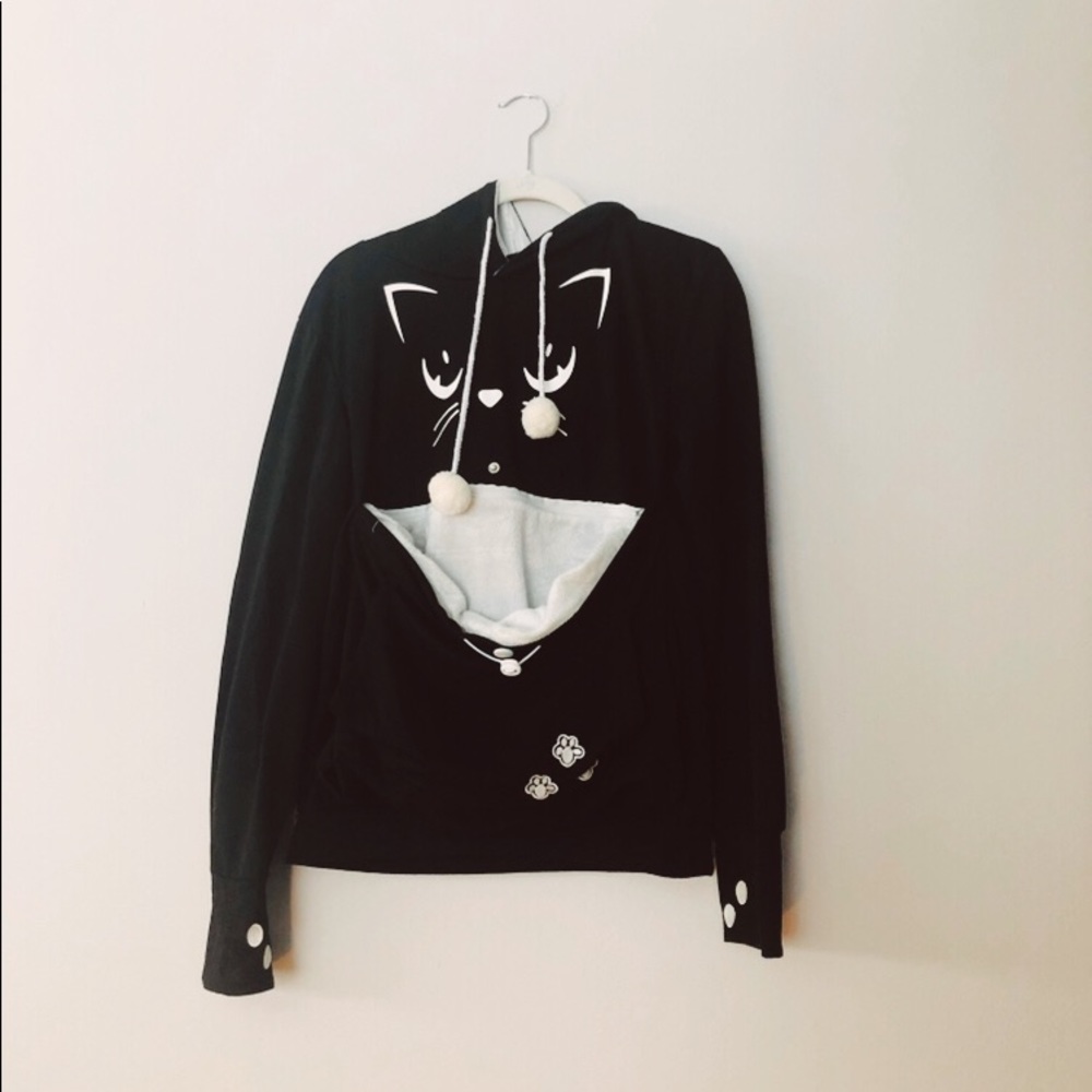 Cat Pouch Hoodie!